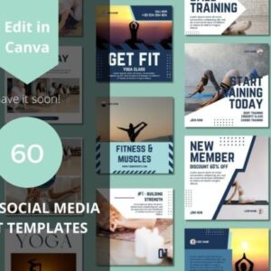 60 Mẫu Canva Truyền thông Xã hội Yoga