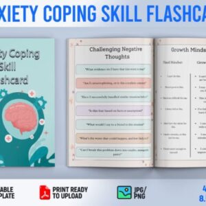 Mẫu thẻ học kỹ năng ứng phó với lo âu