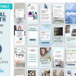 Sức khỏe tâm thần Instagram Canva Story