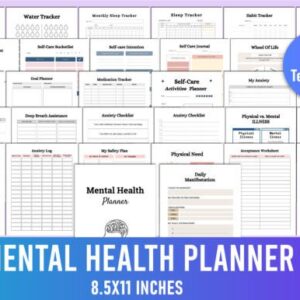 Kế hoạch sức khỏe tinh thần - Canva Graphics