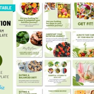 Mẫu Instagram dinh dưỡng