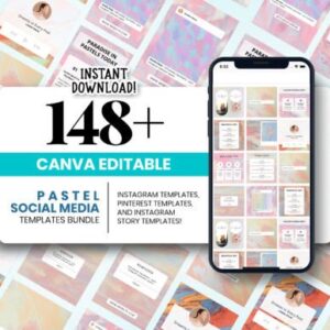 Gói Canva truyền thông xã hội Pastel