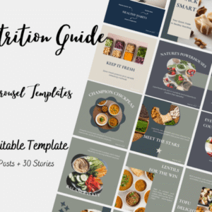 Mẫu Canva về dinh dưỡng sức khỏe